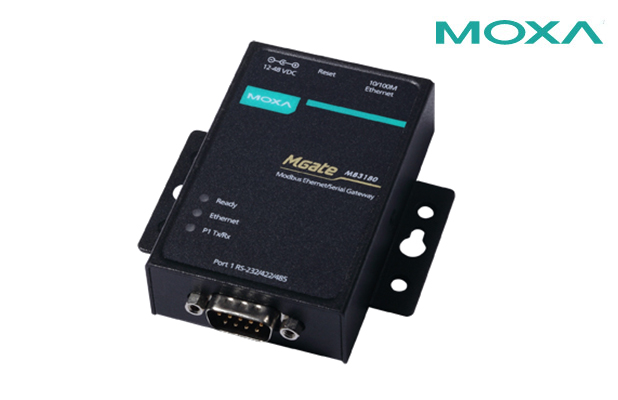 MOXA/MOXA  1口標(biāo)準(zhǔn)Modbus網(wǎng)關(guān) 訂貨號 ： MGate MB3180  型號 ： MGate MB3180