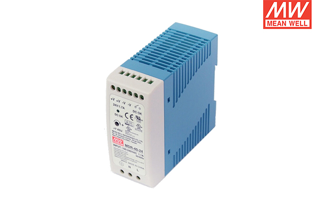 MEAN WELL/明緯電源 MDR塑料軌道式開(kāi)關(guān)電源MDR-40-24 授權(quán)代理經(jīng)銷商