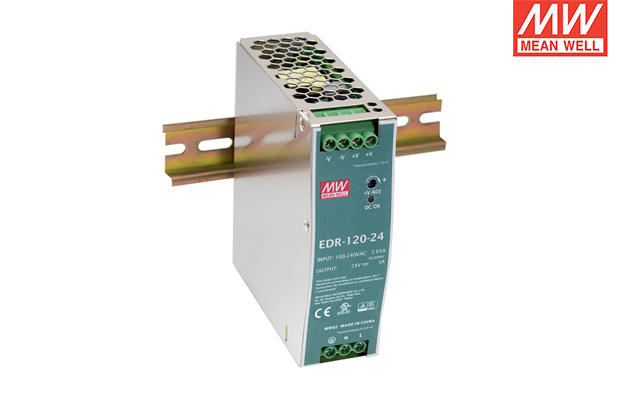 MEAN WELL/明緯電源 EDR-120-24軌道式開(kāi)關(guān)電源授權(quán)代理經(jīng)銷商